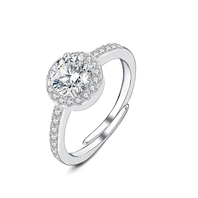Bague Rita avec zircon - Champagnes