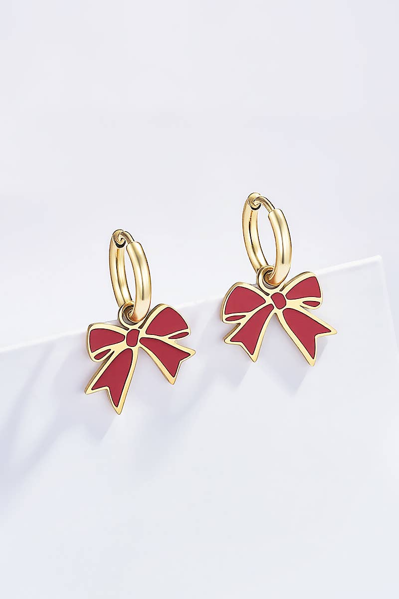 Boucles d'oreilles Noël: doré