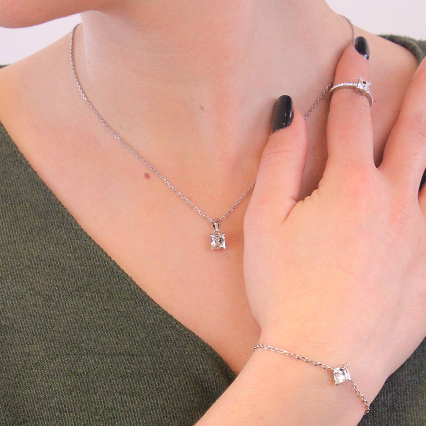 Calle-armband - zilver en kristal