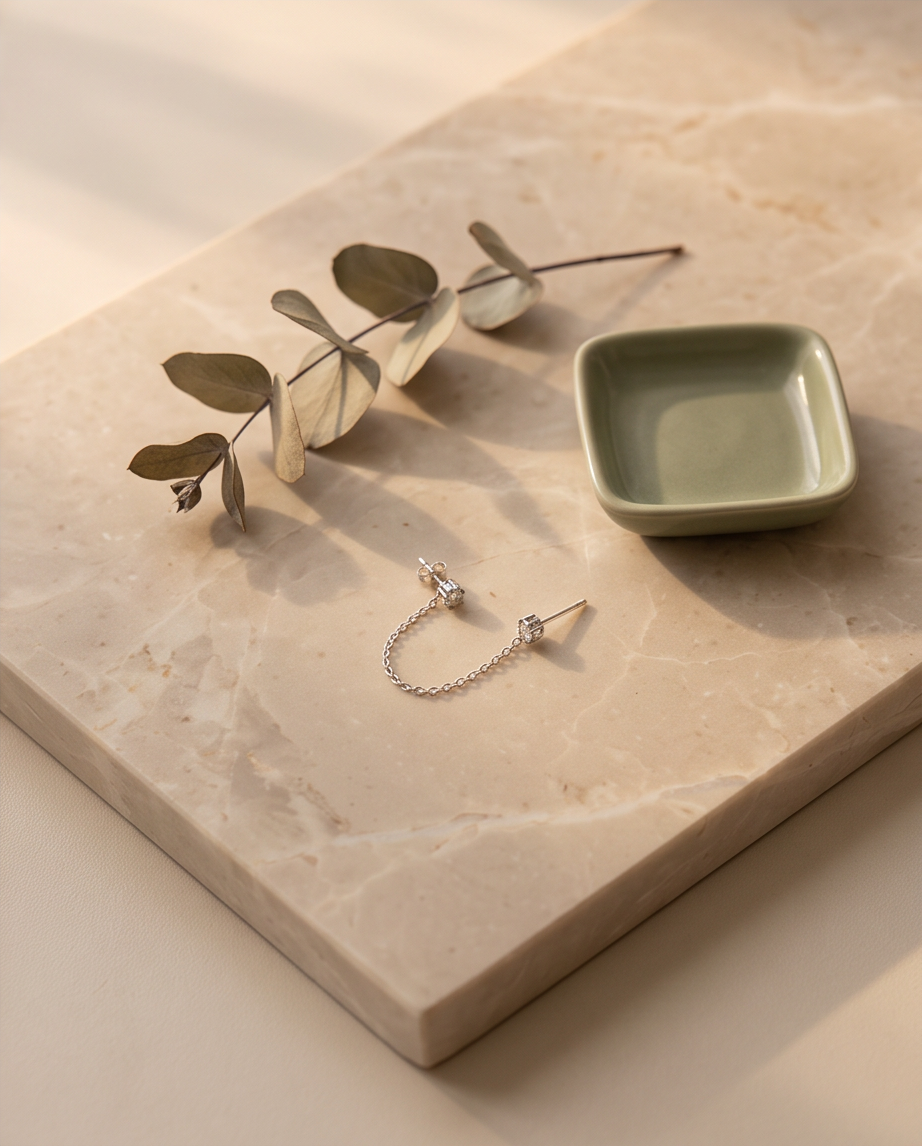 Boucles d'oreille Hugo acier inoxydable doré - argenté