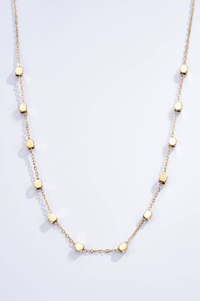 Edelstaal collier: Zilver