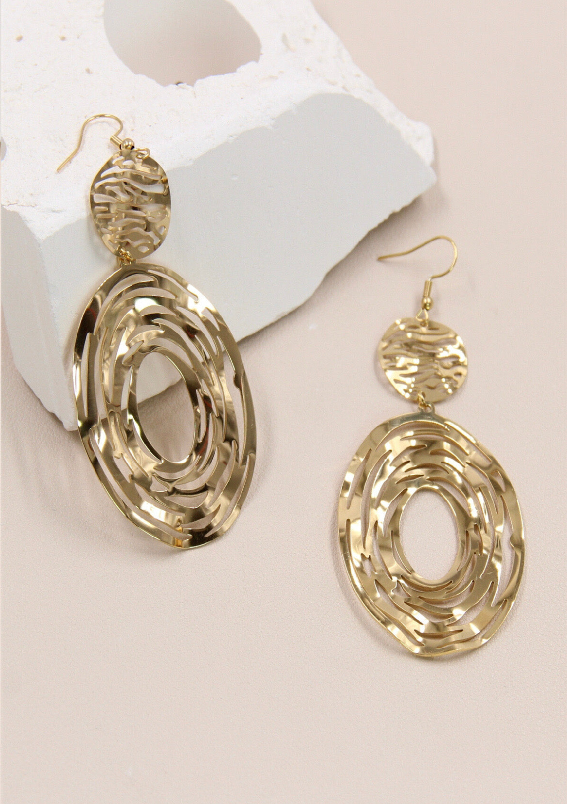Boucles d'Oreilles Pendants Géométriques