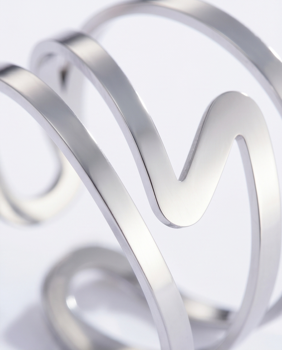 June ring – silver stainless steel