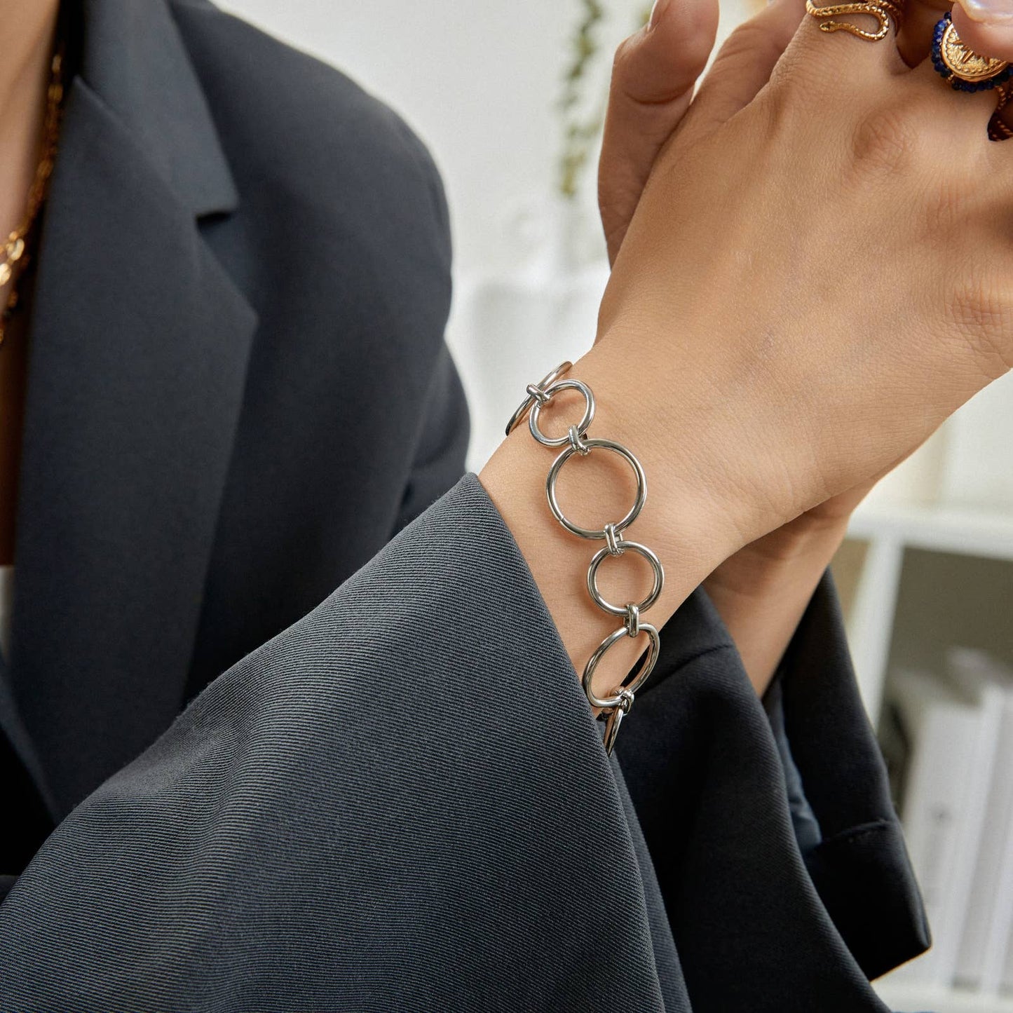 Bracelet Elliana: Argent