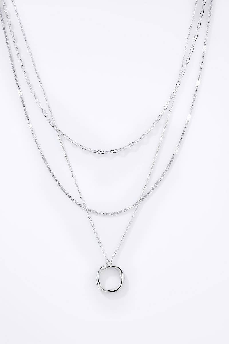 Drievoudige ketting: zilver