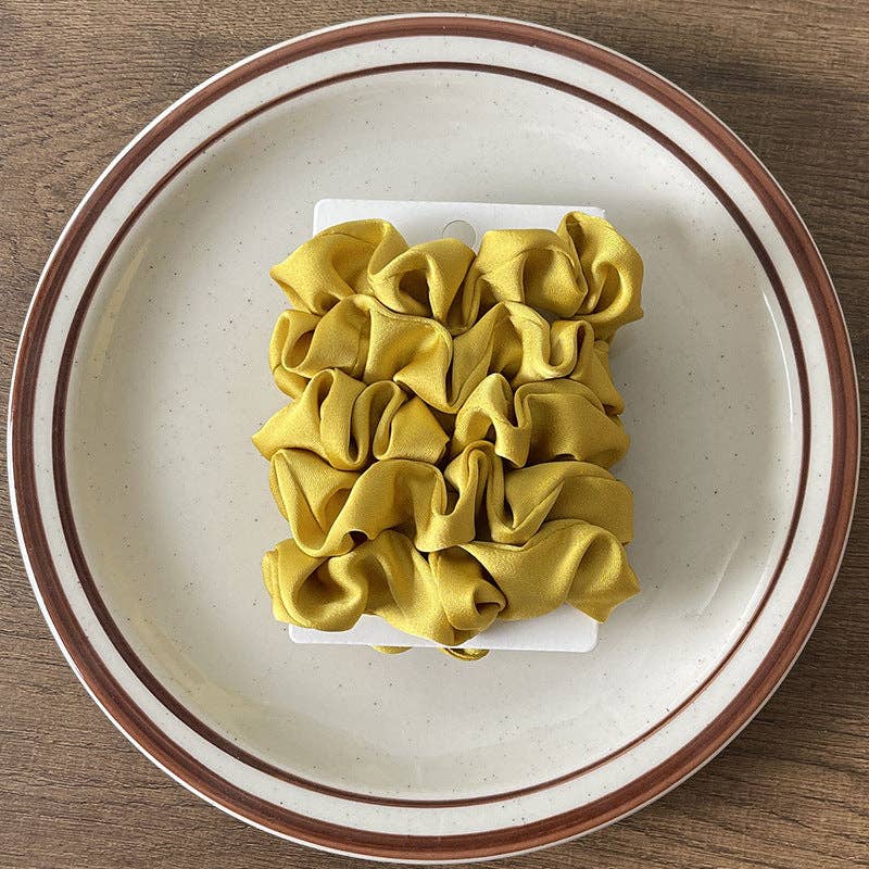 GIFTY - Ensemble de 5 chouchous pour cheveux en satin: MULTI