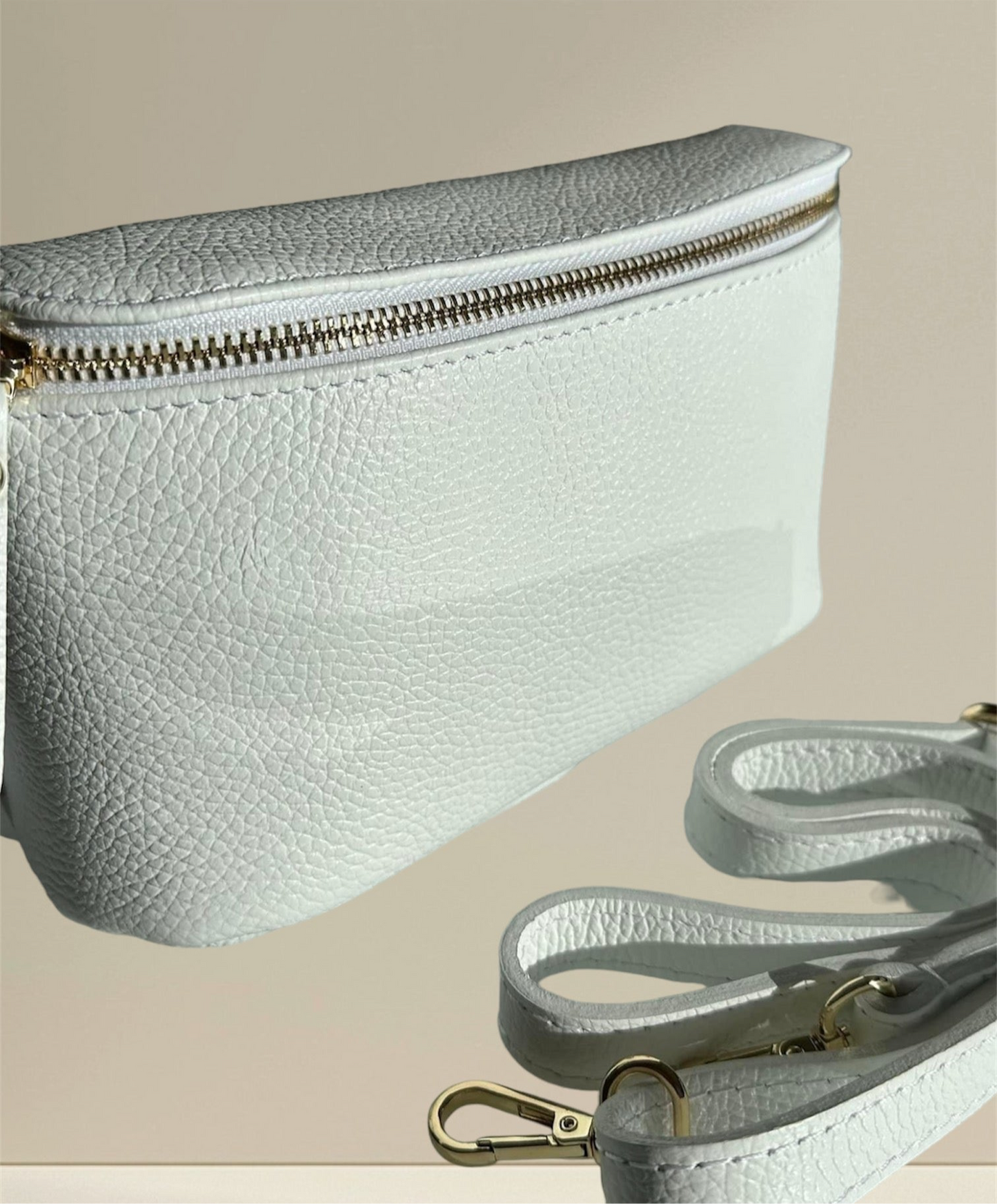 Sac bandoulière beige
