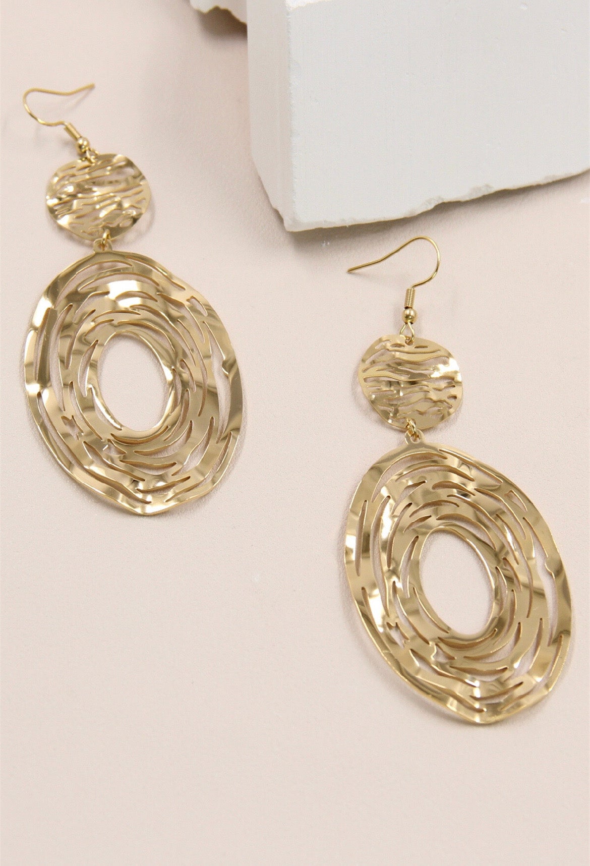 Boucles d'Oreilles Pendants Géométriques