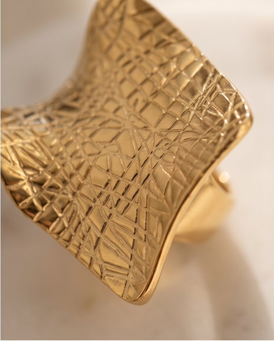 Kiki Gold Plated Stainless Steel Ring ✨💖