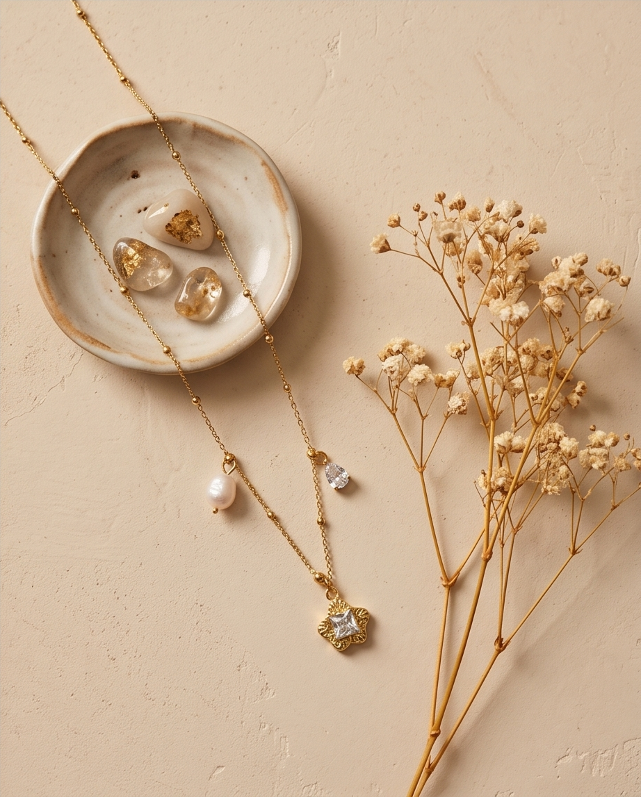 Collier Germaine Doré en Acier Inoxydable ✨💛