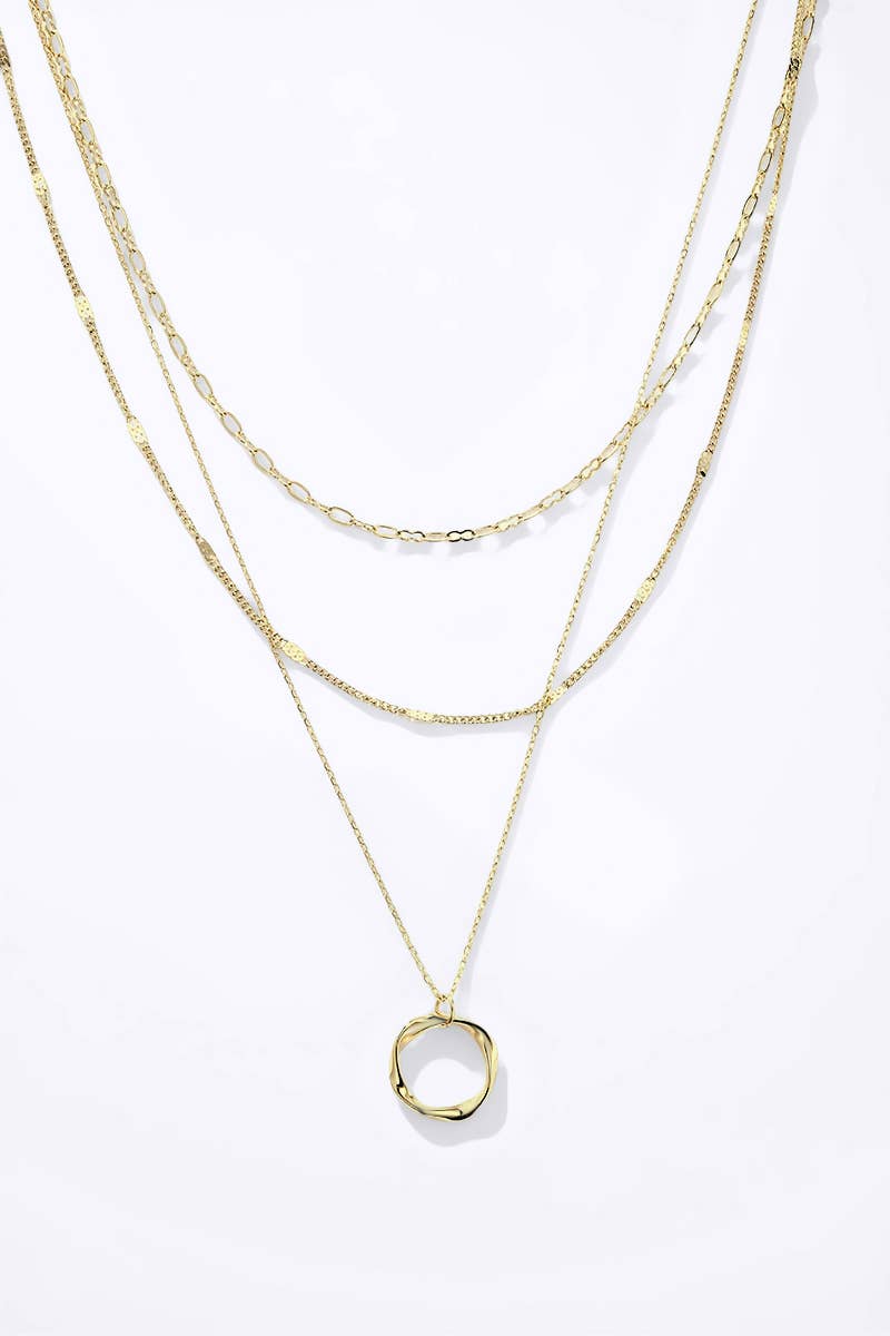 Drievoudige ketting: goud