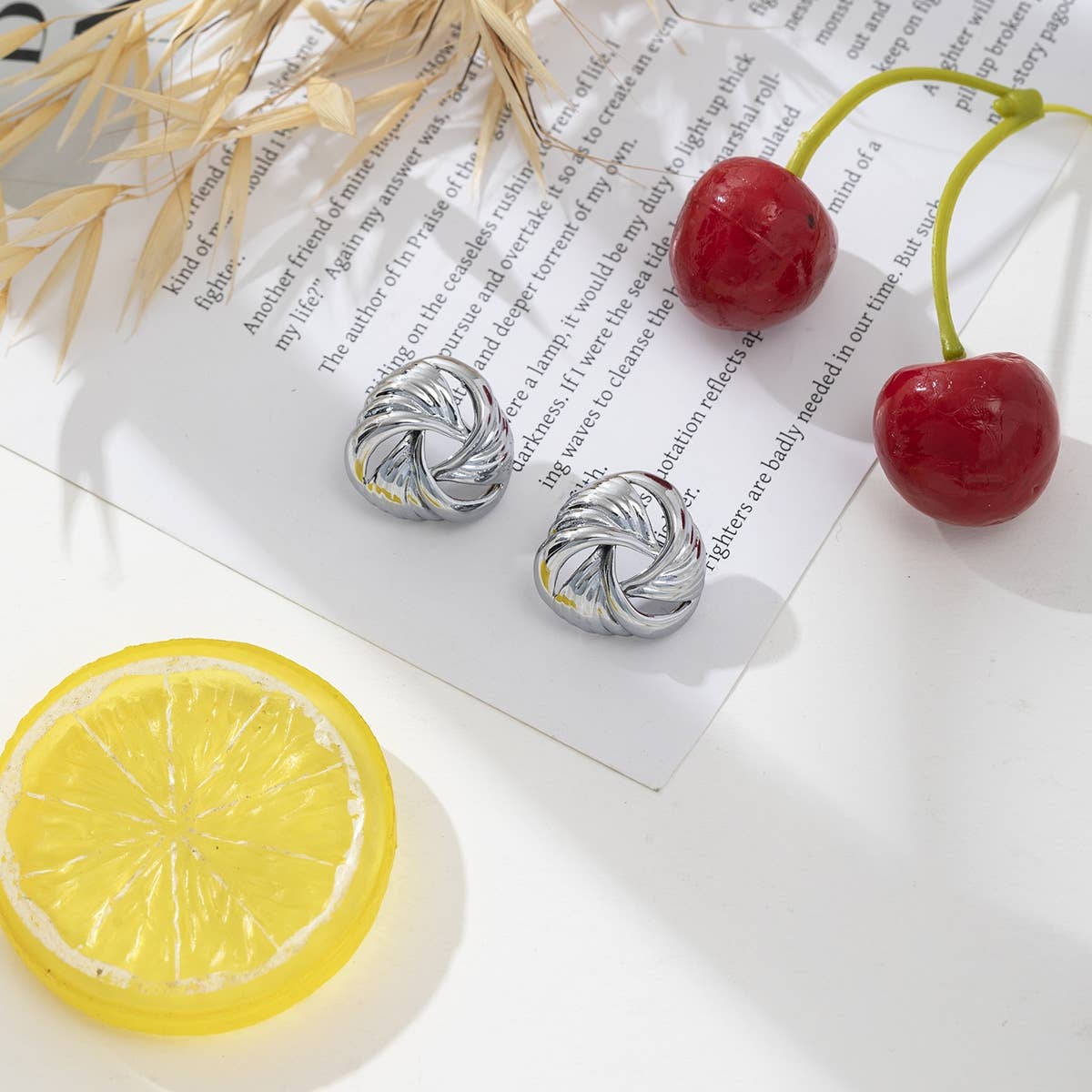 Boucles d'oreilles puces - Jeny: Argent