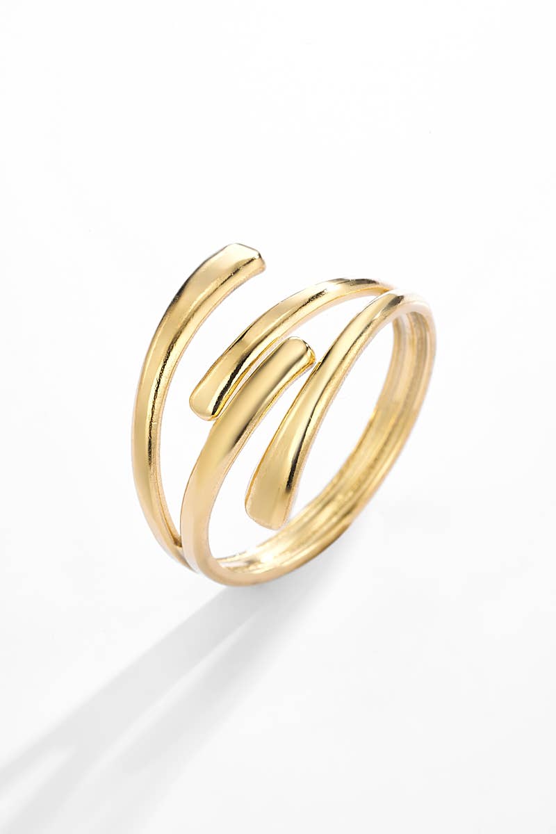 Bague Alba Dorée en Acier Inoxydable ✨💛