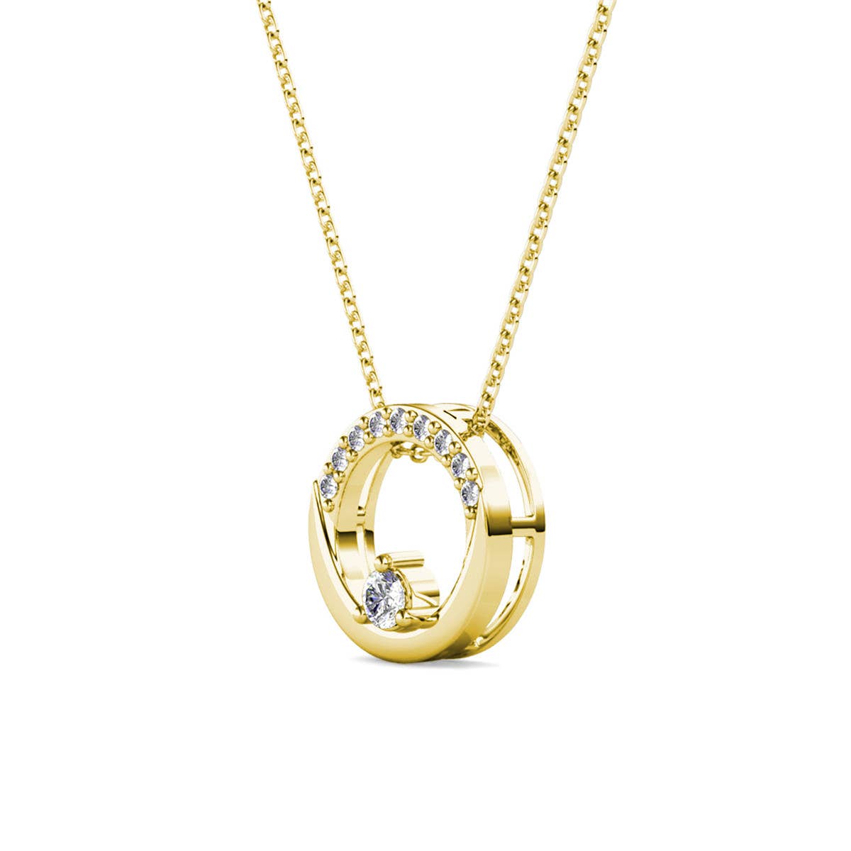Pendentifs Clarine - Doré et Cristal