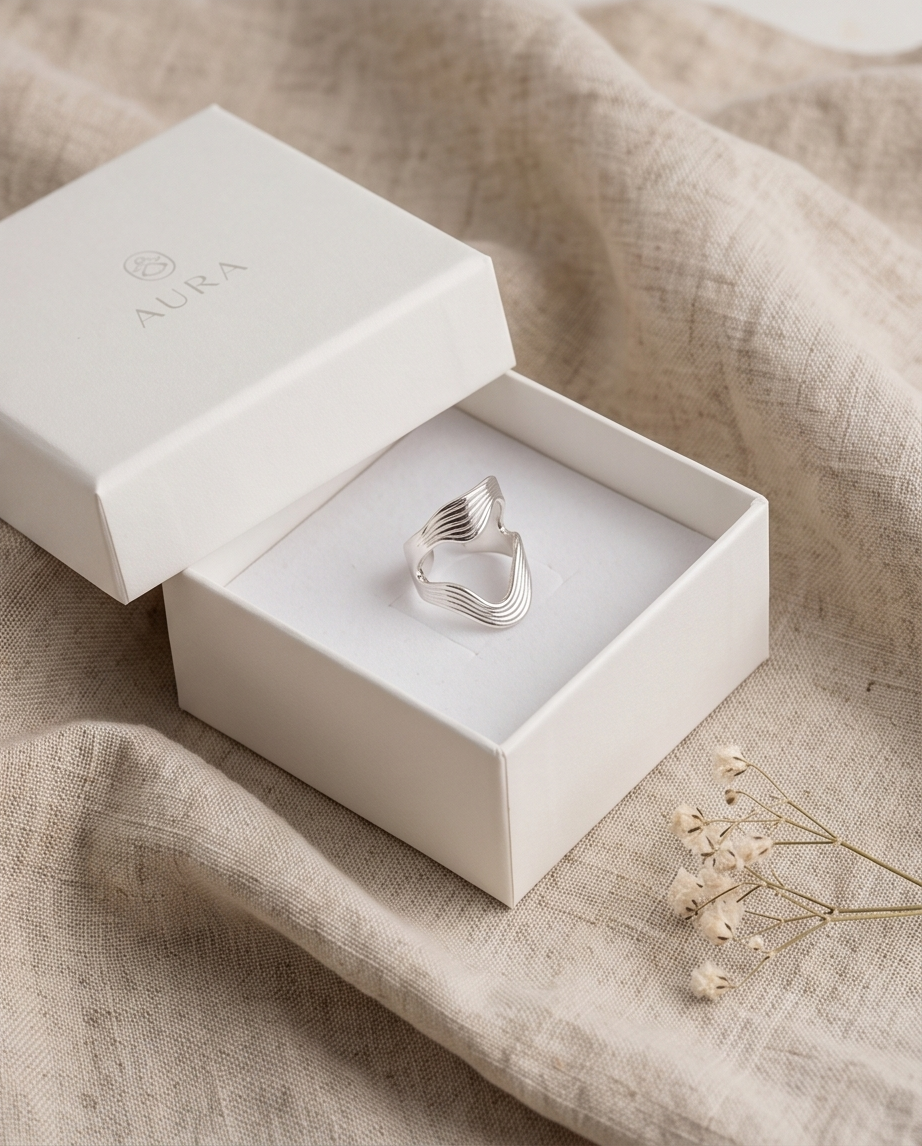 Bague Géraldine en acier inoxydable waterproof