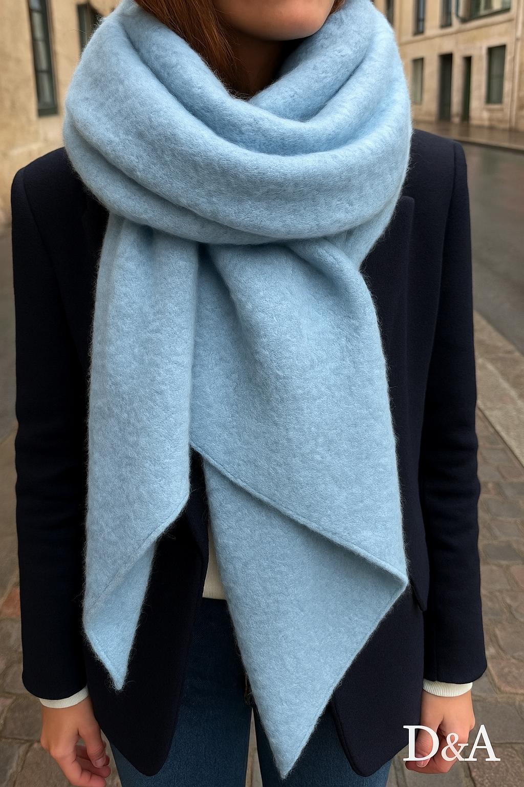 Echarpe Elly: Bleu ciel