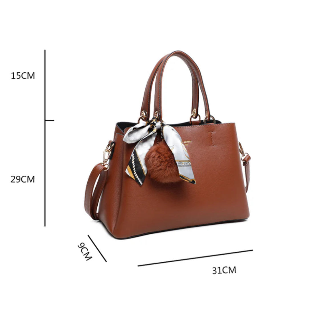 Sac à main Coquette: Brun