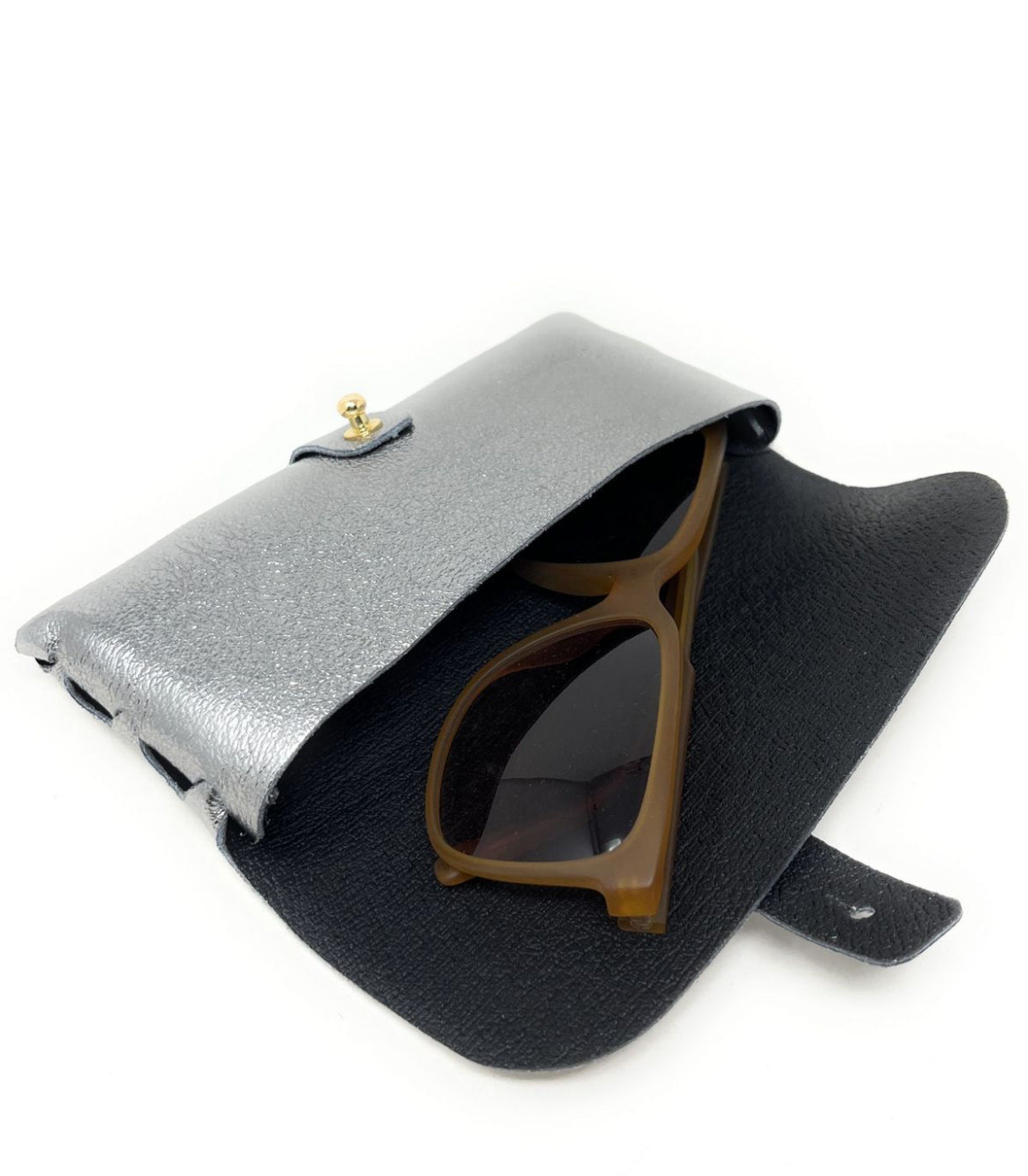 Étui à lunettes: Argenté
