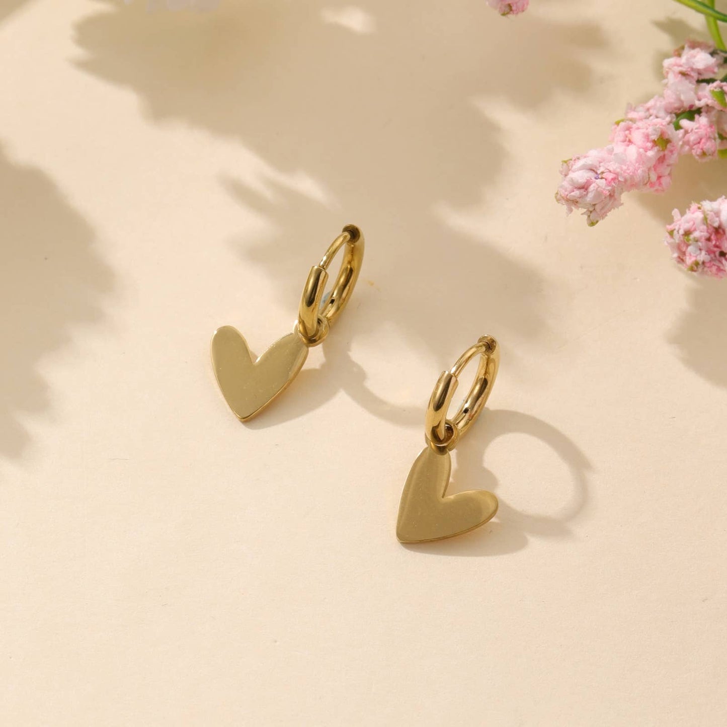 Boucles d'oreilles puces - Céline: Gold