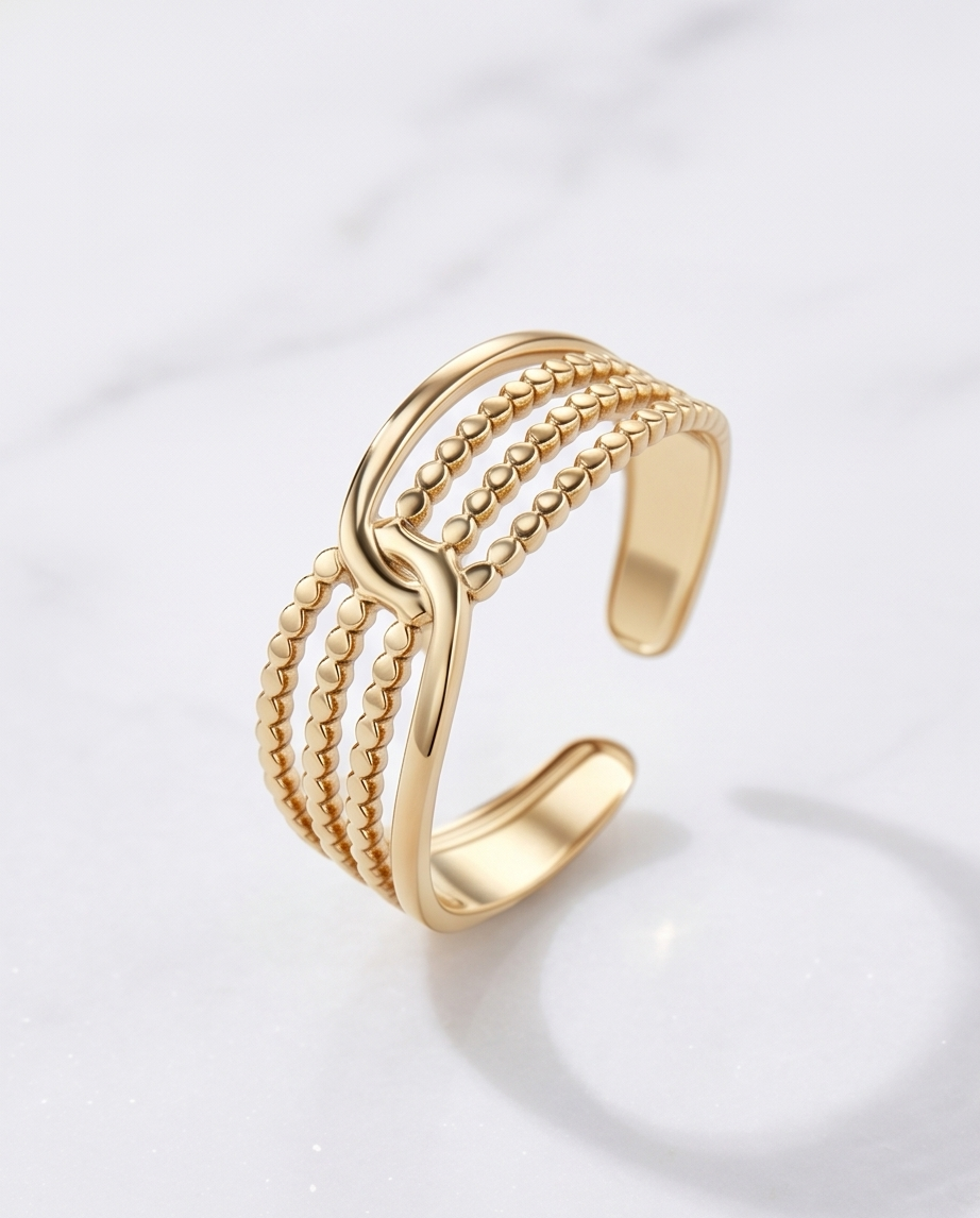 Gold Infinity Ring in Stainless Steel ♾️✨