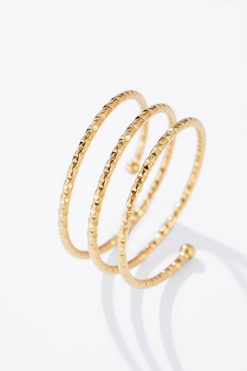 Bague spirale : Or