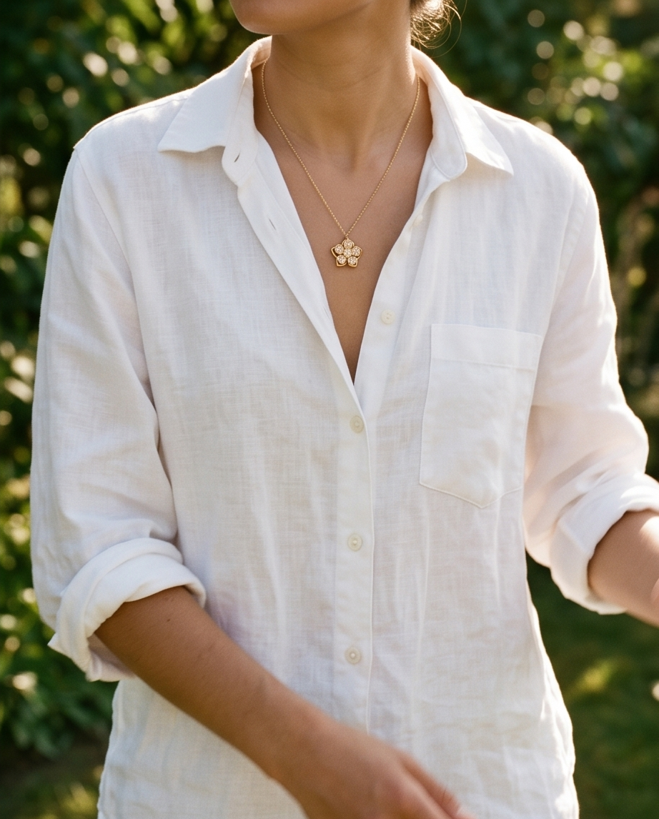 Rotatable Flower Anti-Stress Necklace – Soothes & Calms ✨