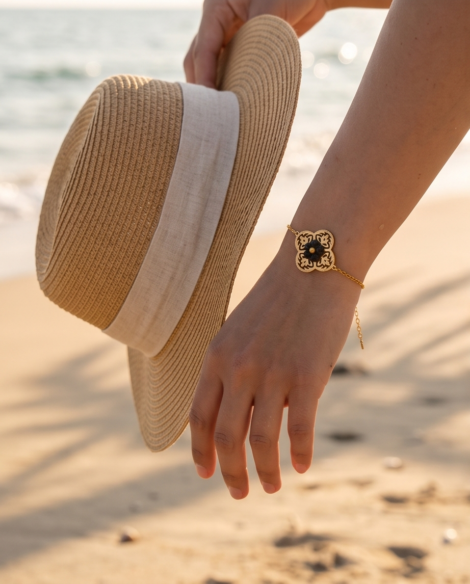 ✨ Armband Azélia – Dagelijkse bloemige elegantie ✨
