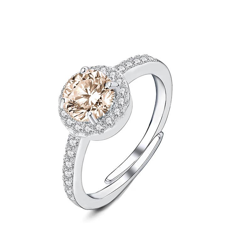Bague Rita avec zircon - Champagnes