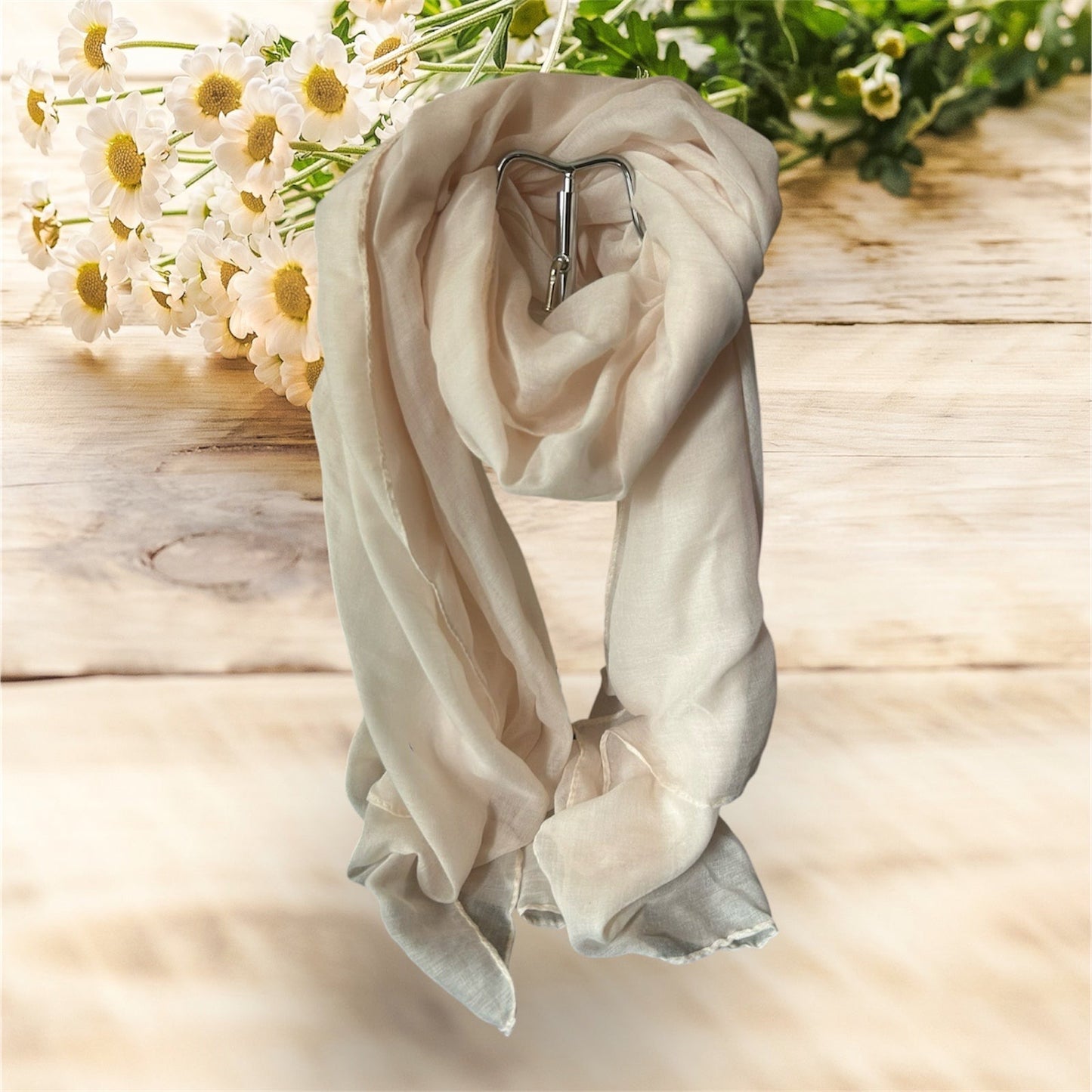 Écharpe légère: Mia rose pale
