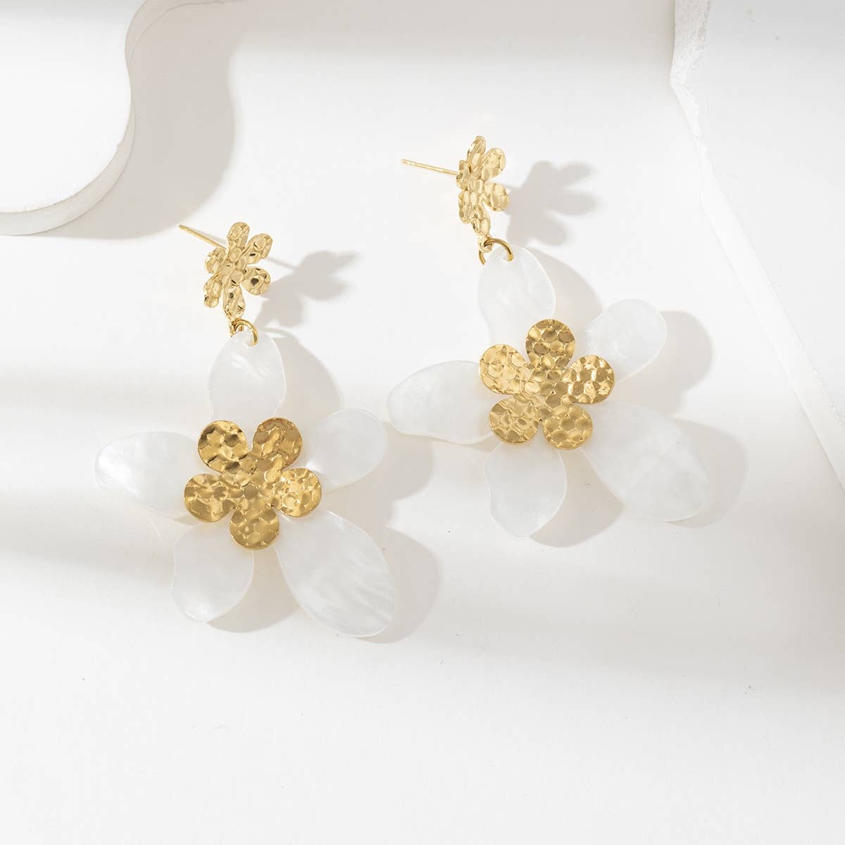 Boucles d'oreilles - Philomène: Blanc