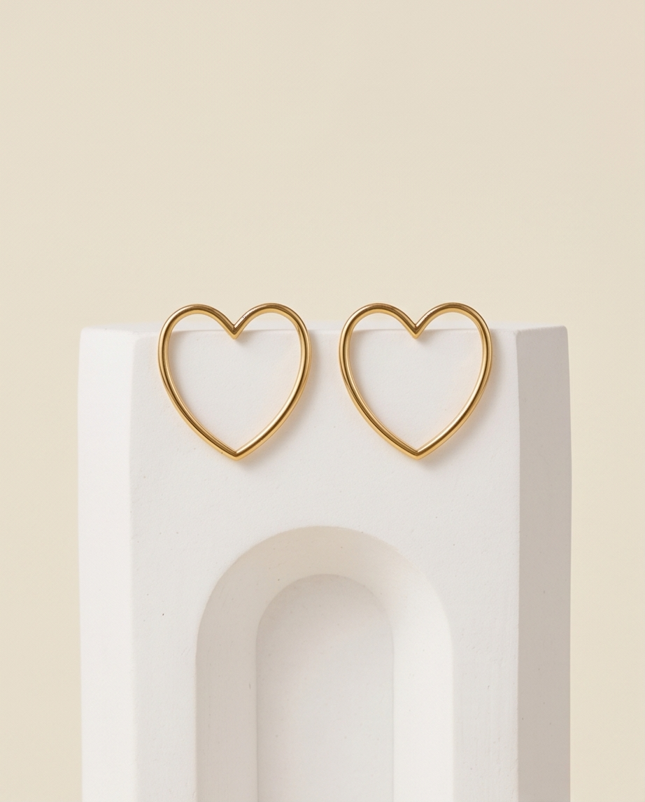 Boucles d’oreilles cœur – Touche love au quotidien
