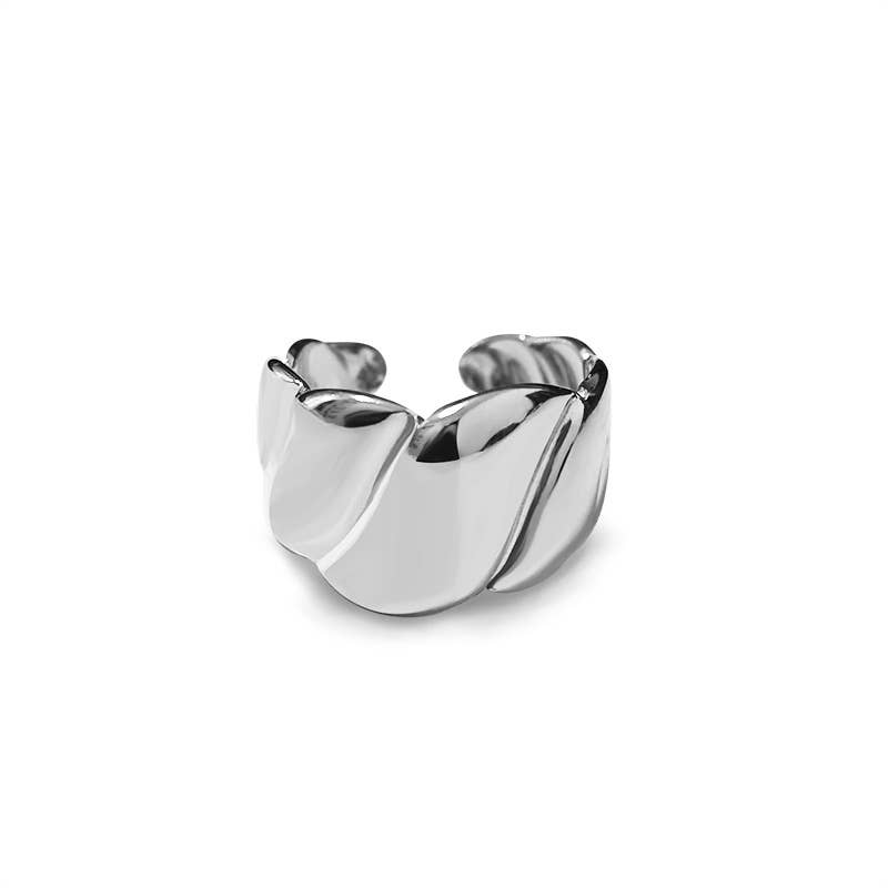 Bague croissant : Argenté