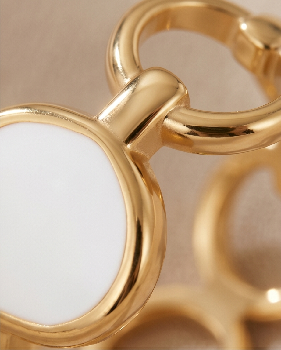 Bague Rondo Dorée en Acier Inoxydable ✨💛
