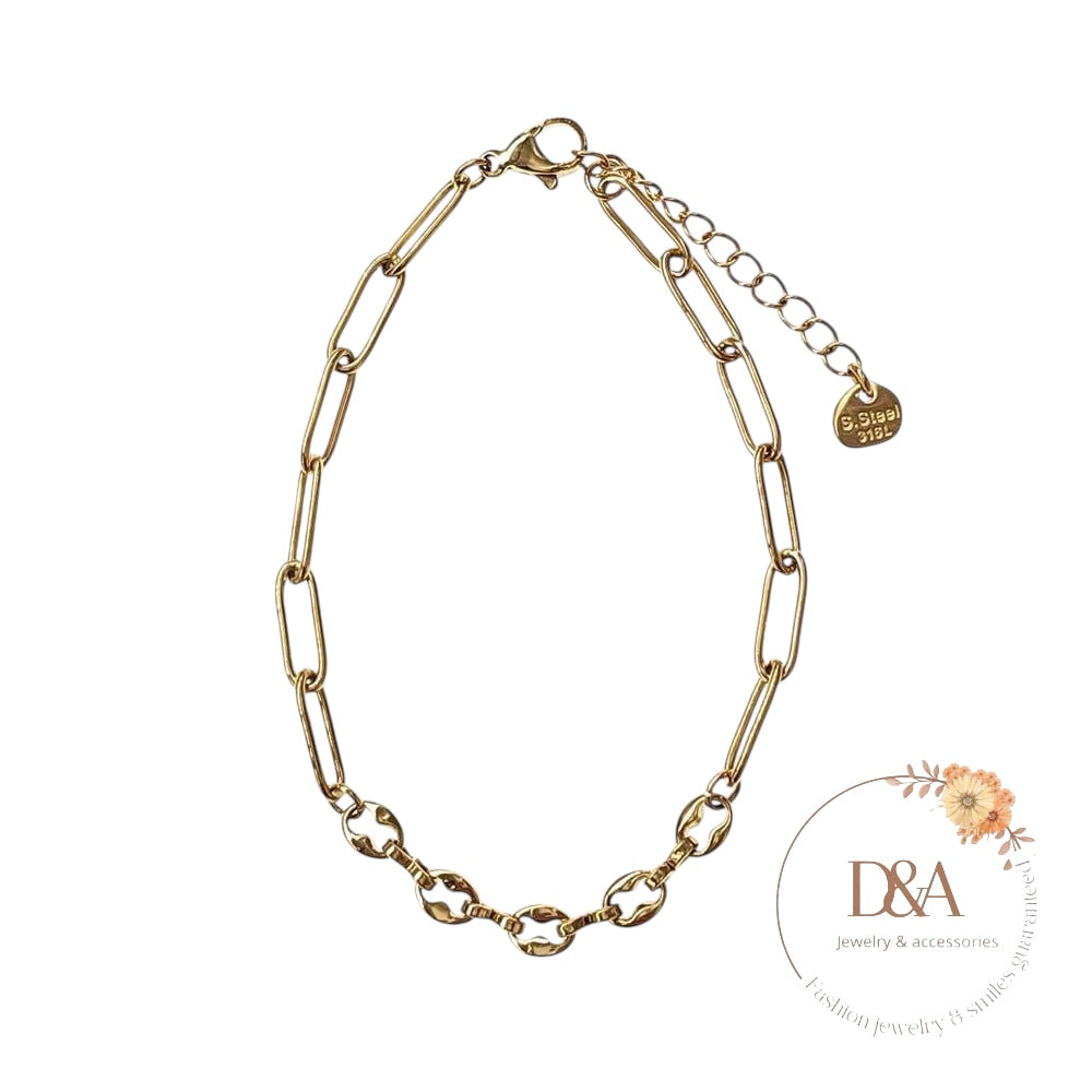 Collier Cecilia: doré