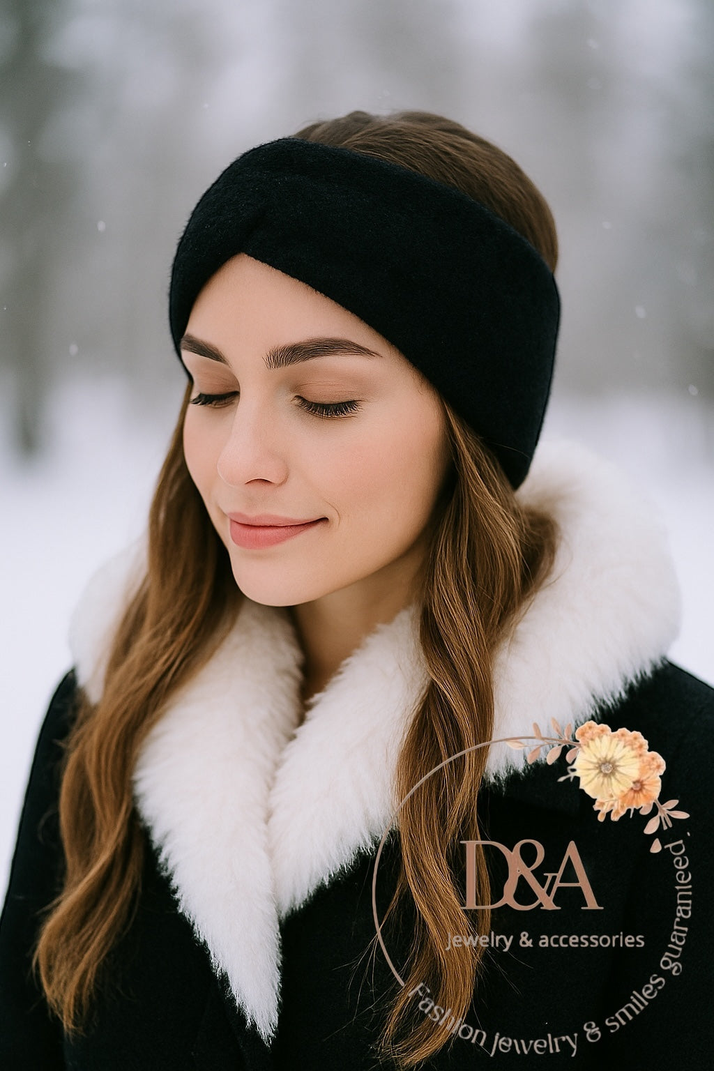 Opgerolde sherpa hoofdband – Behaaglijke elegantie