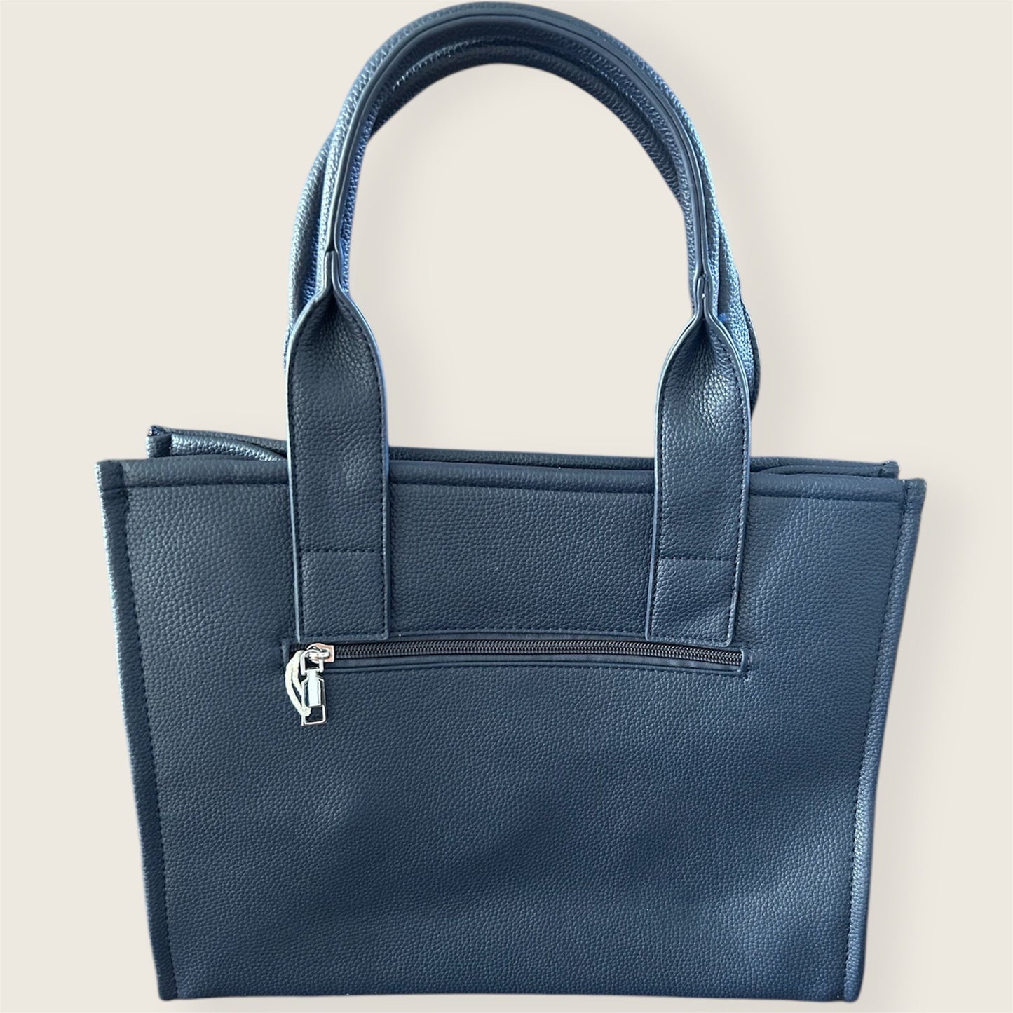 Tote bag: marineblauw