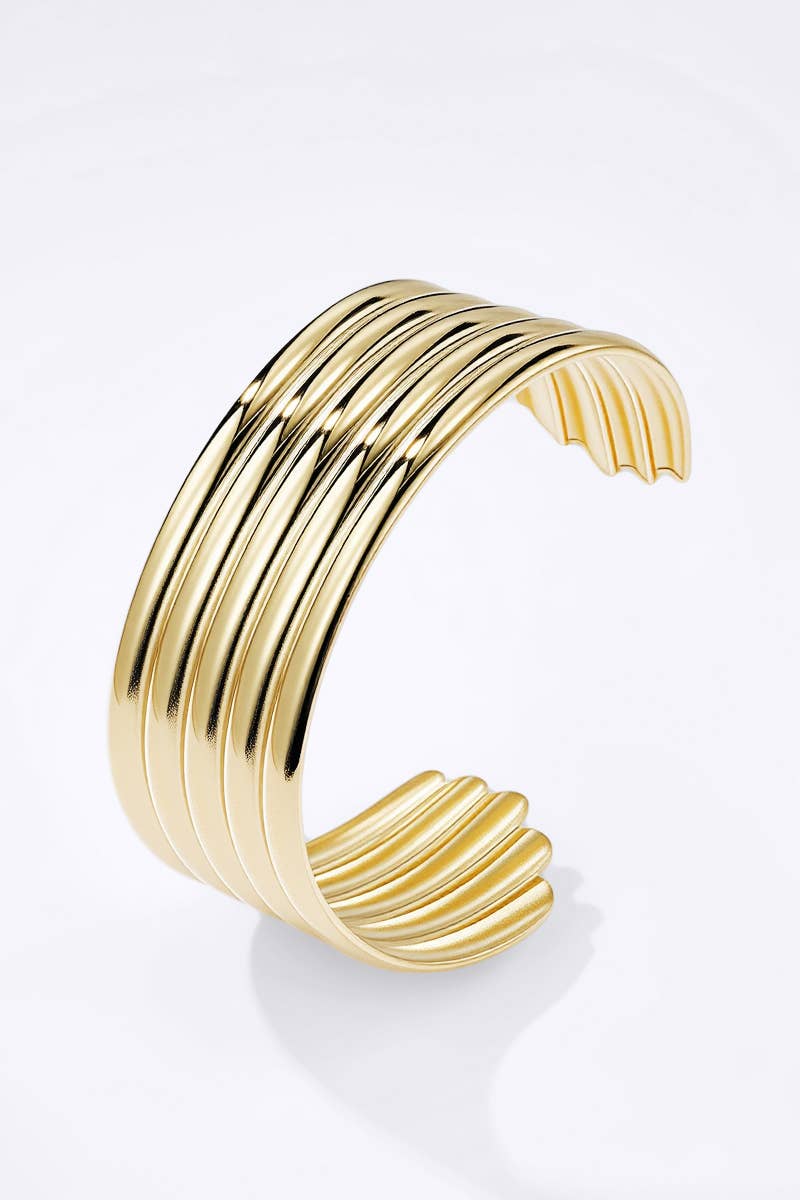 Bracelet jonc Barbara: doré