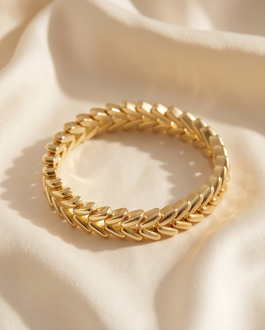 Bracelet Spring élastique doré – Confort & style