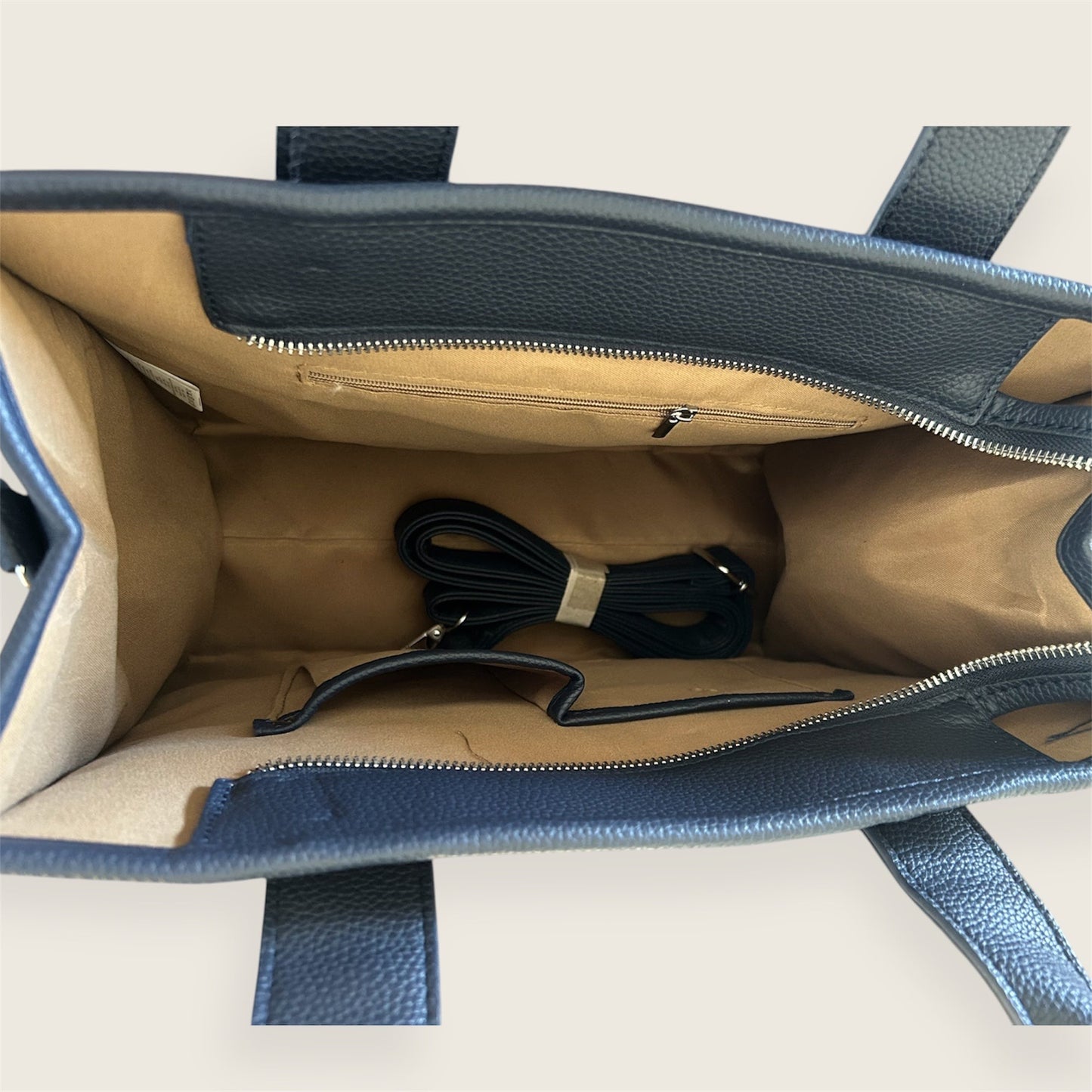 Tote bag: marineblauw