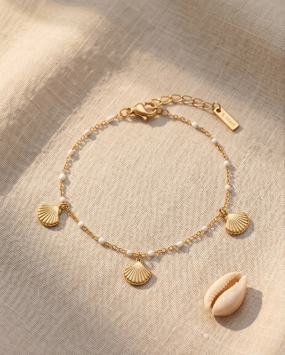 Gold Shell Bracelet - Trendy Sun