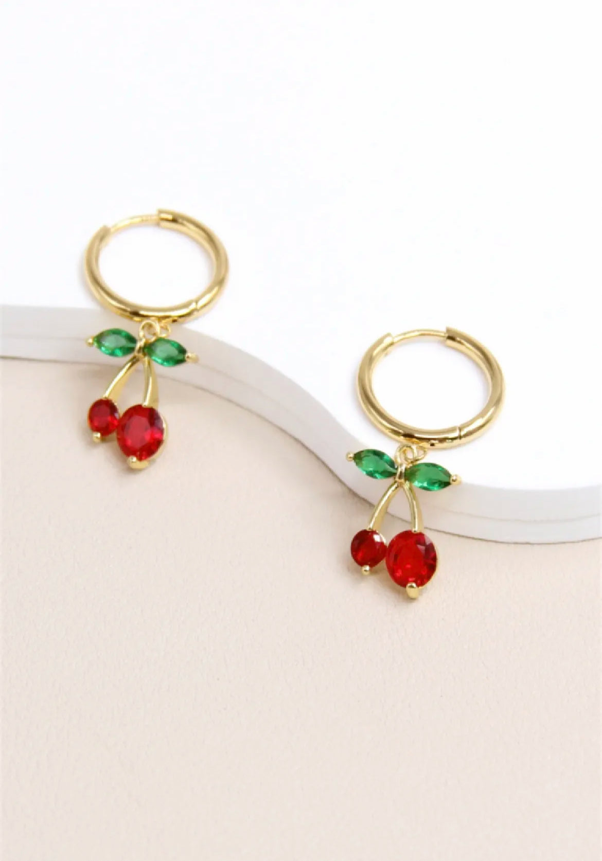 Boucles d’Oreilles Cerise