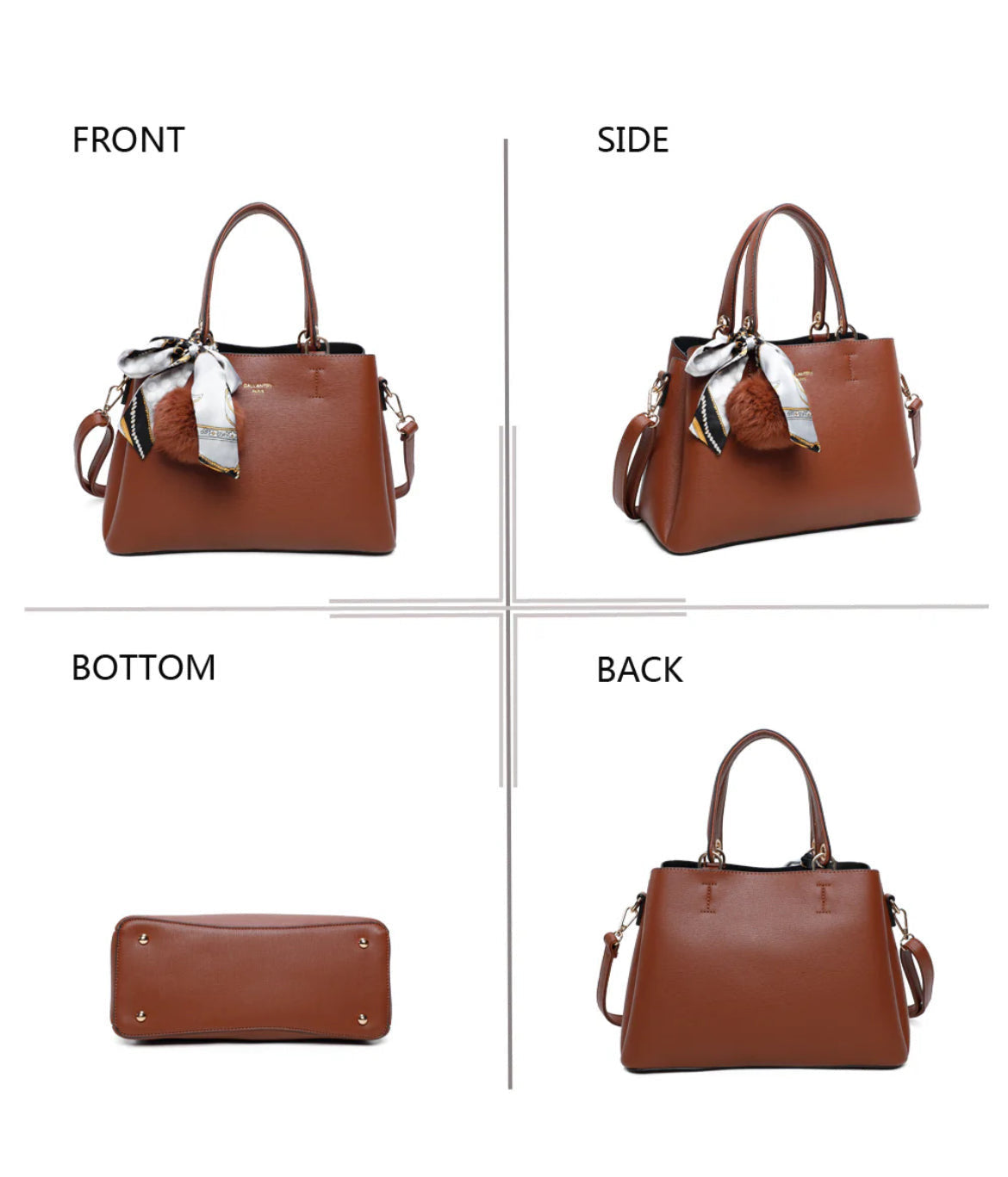 Coquette handtas: Bruin