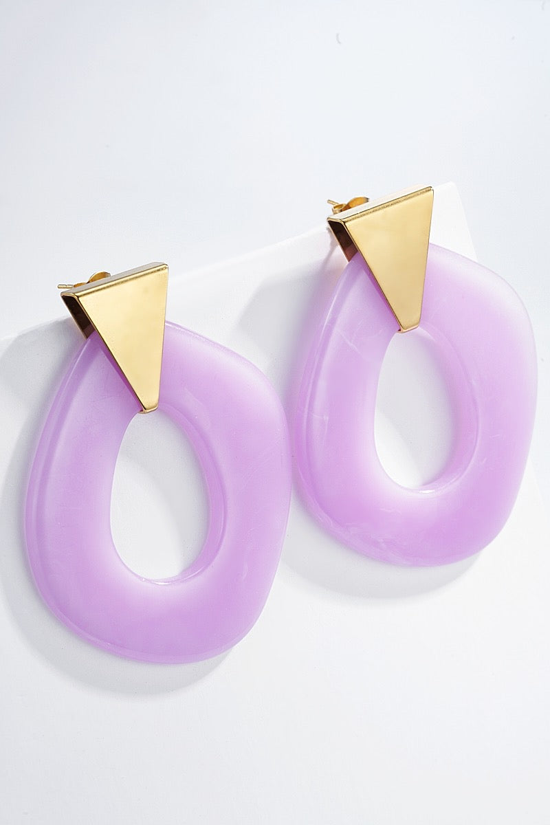 Thalia Lila oorbellen