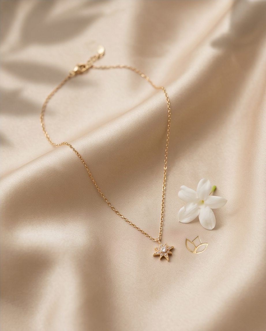 Gouden Ster Ketting in Roestvrij Staal ✨⭐