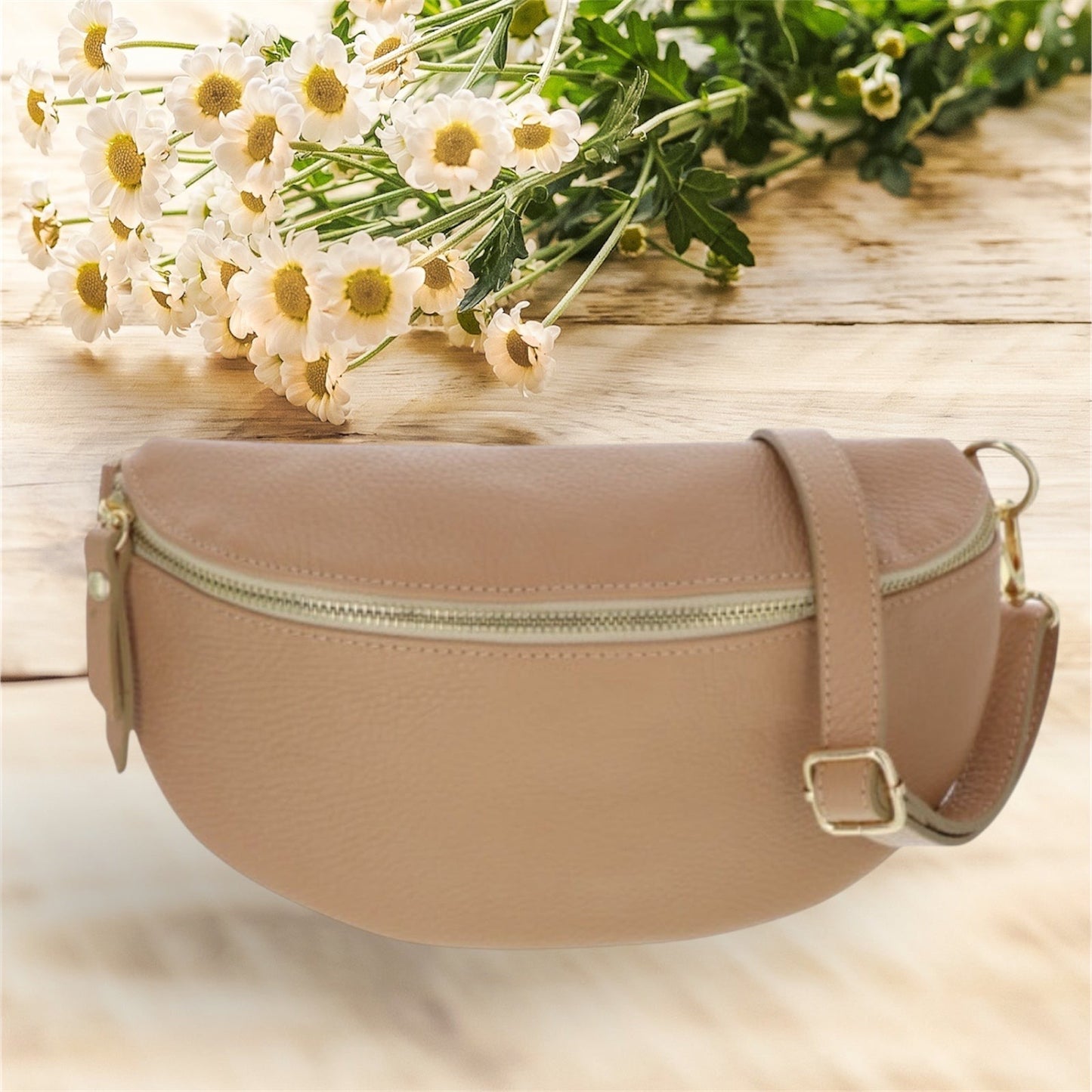 Sac banane Clara: beige