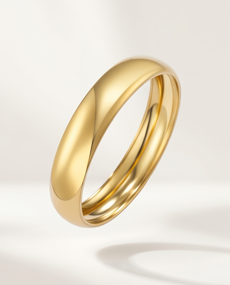 Gold Mirror-Polished Stainless Steel Bracelet ✨💛