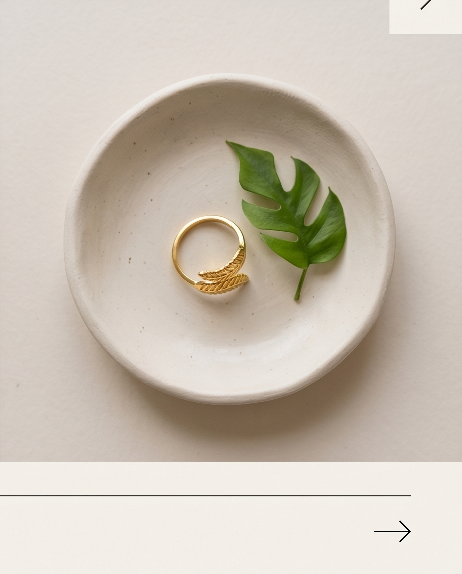 Bague feuille Dorée en Acier Inoxydable 🍃✨