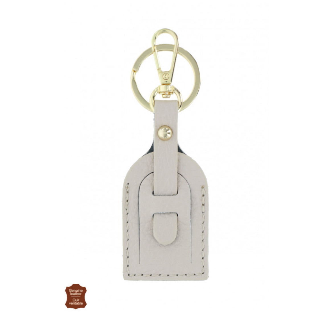 Beige sleutelhanger