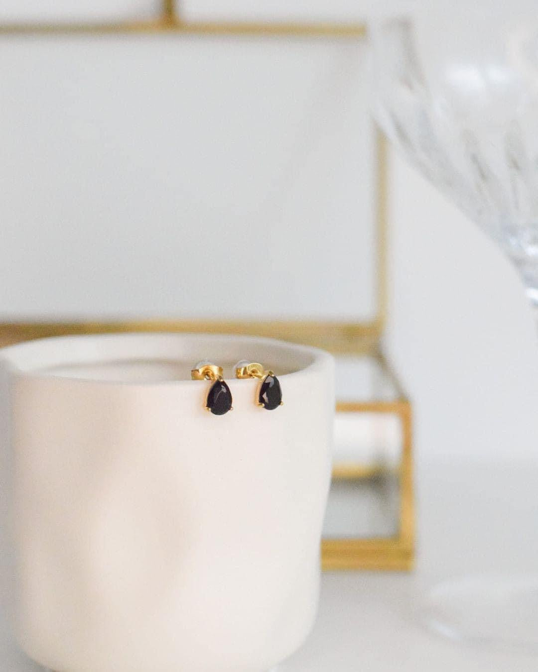 Boucles d’oreilles noir