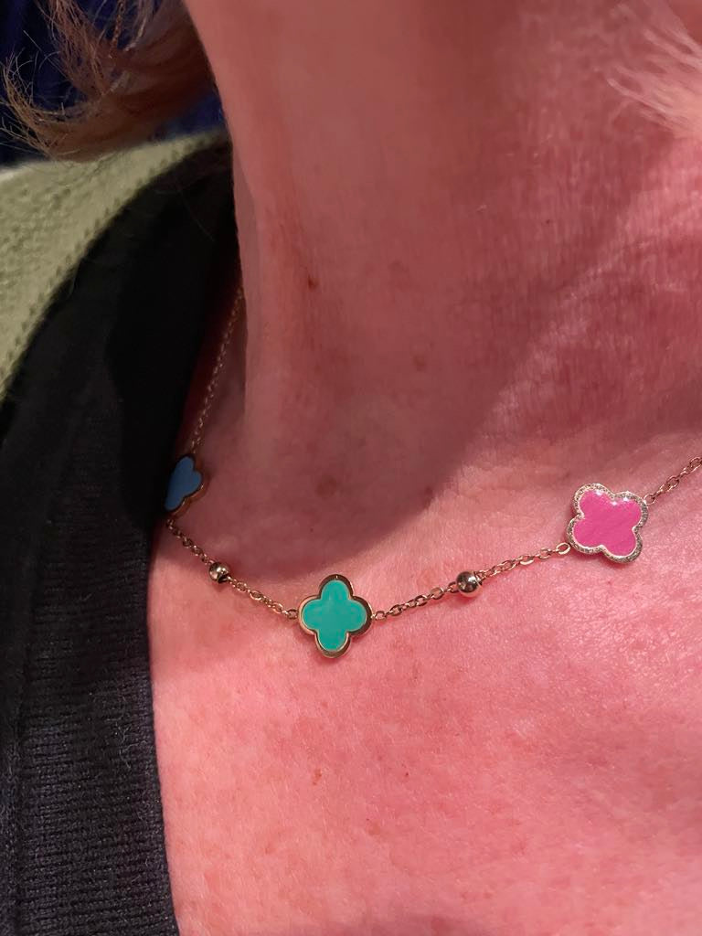 3 klavertjes ketting